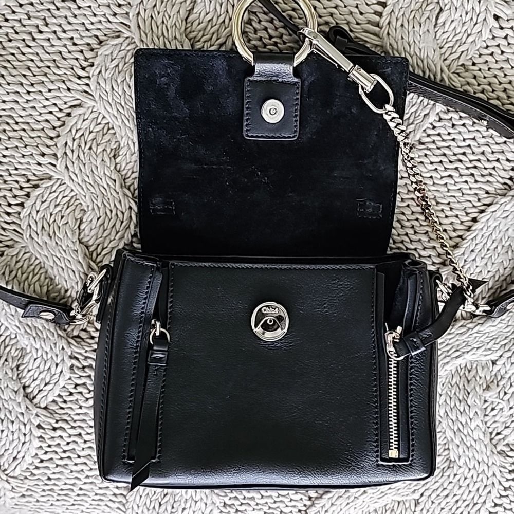 Chloe Faye Day Mini Black Leather Crossbody Bag - Picture 7 of 15